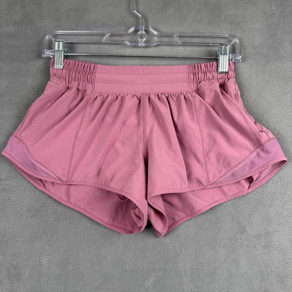 Lululemon Find Your Pace High-Rise Shorts 3 Mauve Pink Running Womens Size 6